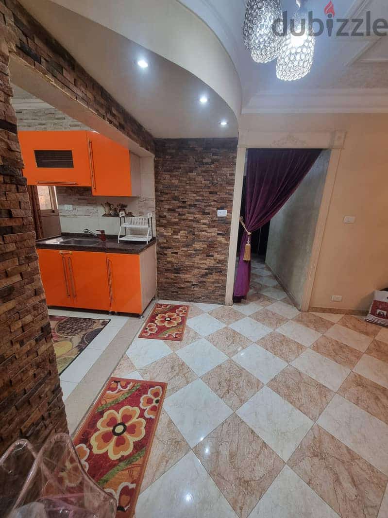 شقه مفروشه للايجار بكمبوند عمارات منتصر فيصل 1