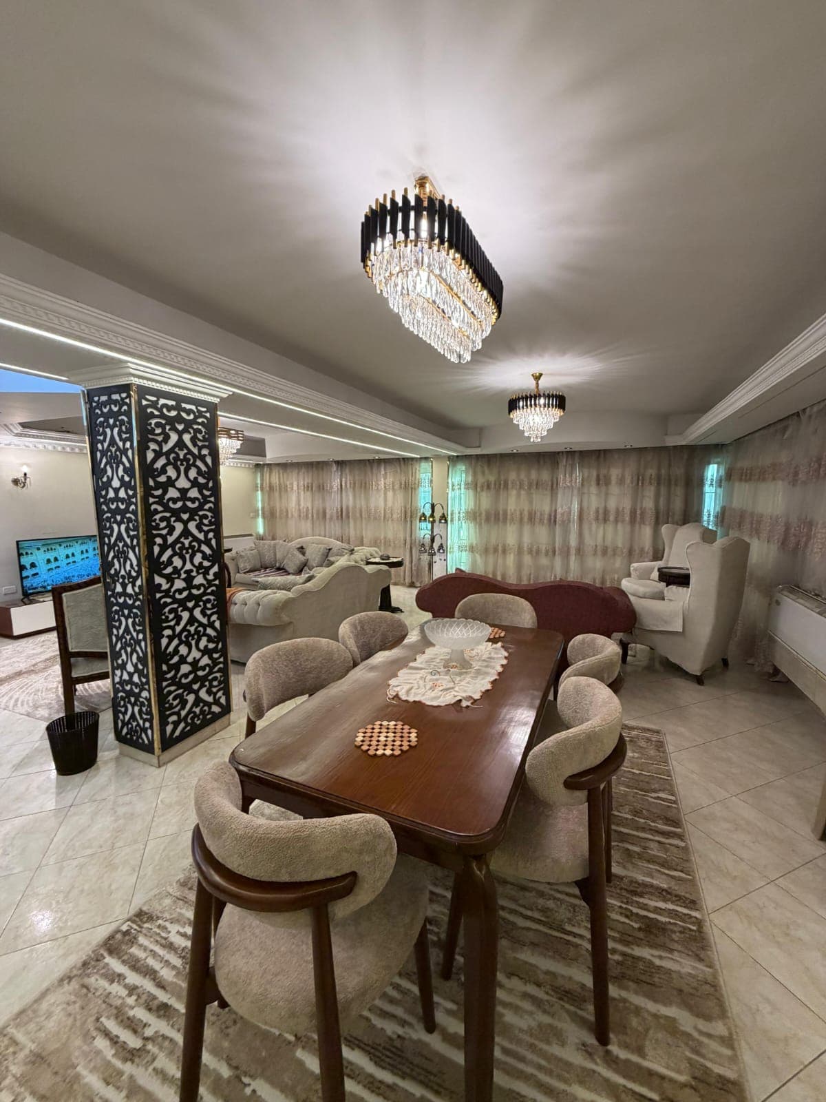 شقة مفروش للايجار المهندسين عرابى الرئيسي 1