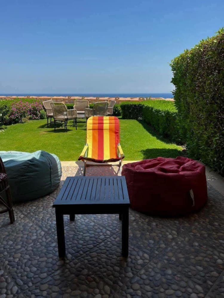 Ground floor chalet with garden for daily rent in Ain Sokhna 2