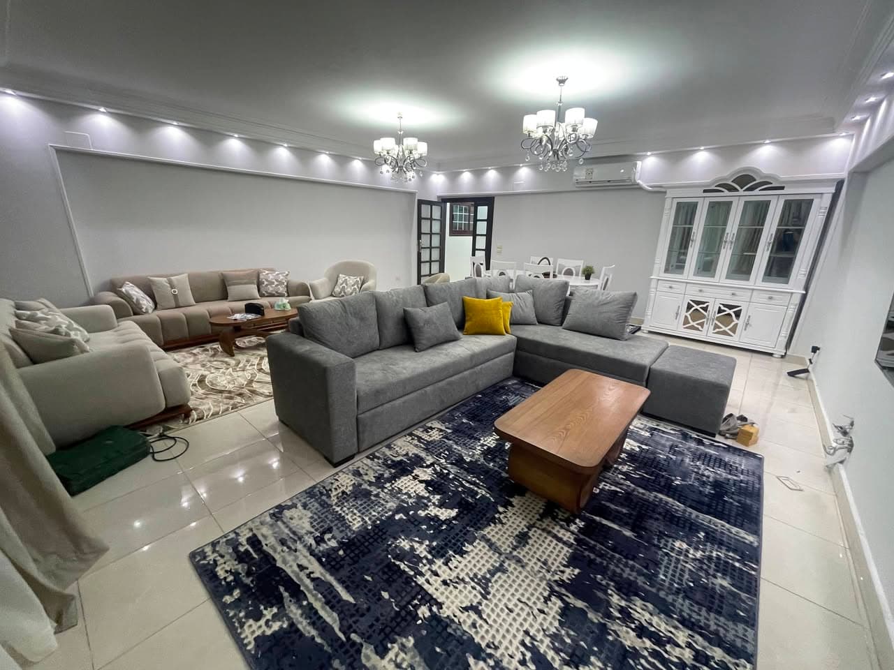 Super Lux Furnished 3-Bedroom Apartment for Rent in Dokki 1