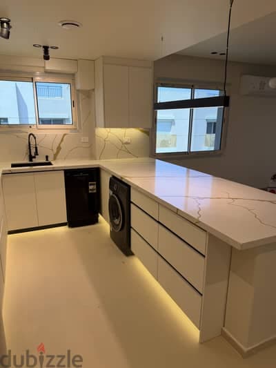 لليجار taj city 3 غرف 3 حمامات نص مفروش 7